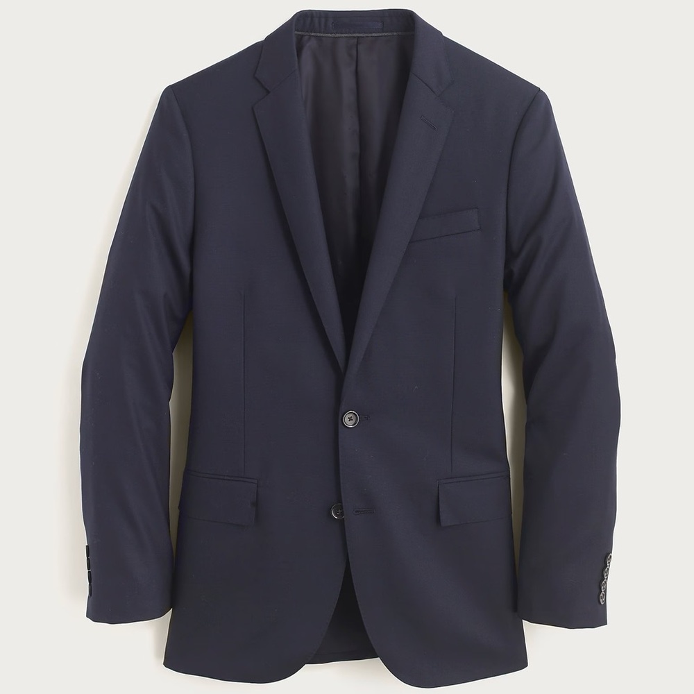 J.Crew Ludlow Italian Wool Suit
36R 31/32 Slim Fit Navy